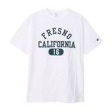 CHAMPION/SHORT  SLEEVE T CALIFORNIA  WHITE