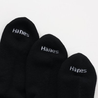 画像3: HANES/QUARTER 3ｐ SOCKS  BLACK