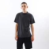 HANES/MOCK S/S NECK T  CHARCOAL