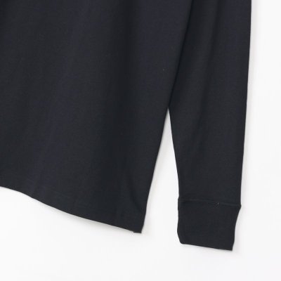 画像3: HANES/MOCK NECK L.SLEEVE T  BLACK