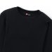 画像1: HANES/CREW NECK L.SLEEVE THERMAL  BLACK (1)