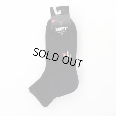 画像1: HANES/BEEFY 2p SOCKS  BLACK