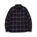 画像1: RATS/OMBRE CHECK SHIRTS  BLACK (1)