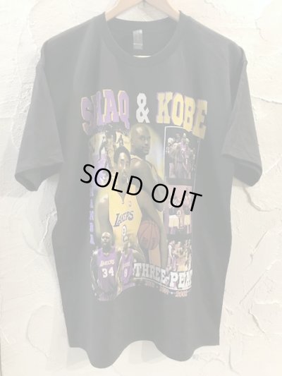 画像1: THREADE ON DEMAND/SHAQ&KOBE S/S T  BLACK