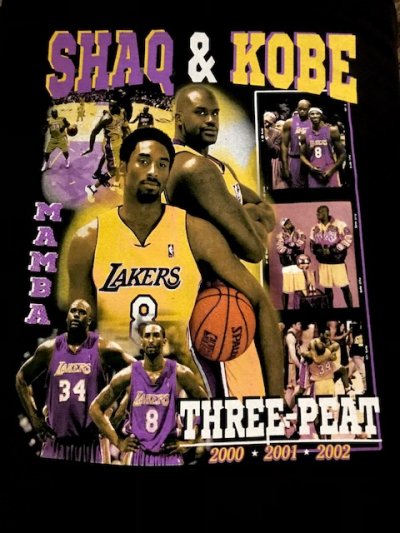 画像3: THREADE ON DEMAND/SHAQ&KOBE S/S T  BLACK