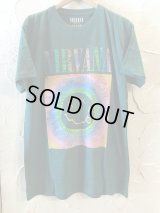 ROCK OFF/NIRVANA FLOWER S/S T  GREEN