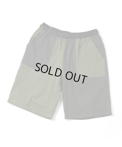 画像1: GYMMASTER/STRETCH HERRINGBONE  SHORTS  OLIVE CRZ