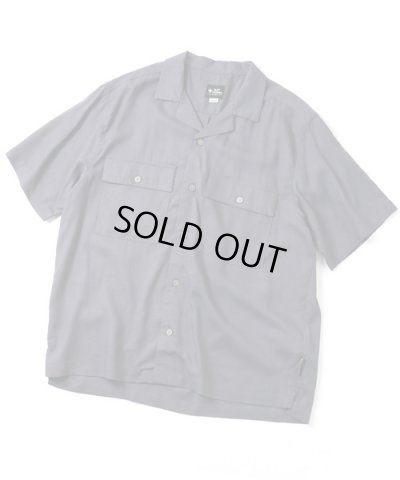 画像1: GYMMASTER/LINENxRAYON  SHIRT  CHARCOAL