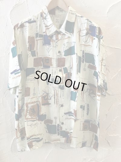 画像1: REVO/FLOWER PATTERN RAYON S/S SHIRTS  NATURAL