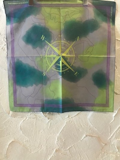 画像1: NANGA/JOURNEY PATTERN BANDANNA  GRAY