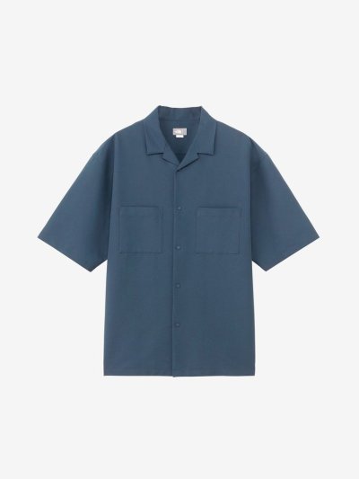 画像1: THE NORTH FACE/SS SEERSUKER VENT MESH SHIRT  A.NAVY