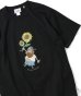 画像1: GYMMASTER/FEEL YOUR FEELING EMBROIDERY T  BLACK (1)