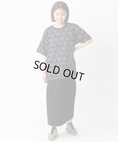 画像2: (再入荷)GYMMASTER/JACQUARD CREW NECK T  BLACK
