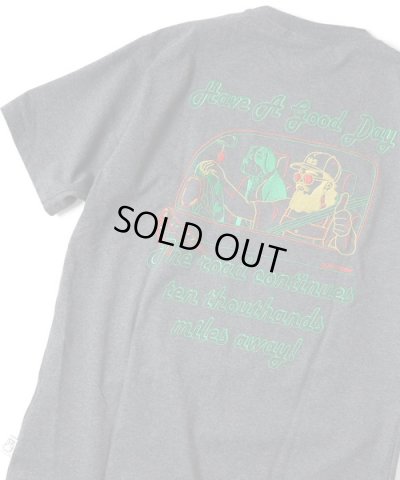 画像1: GYMMASTER/GOOD DAY EMBROIDERY T  CHARCOAL