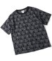 画像1: (再入荷)GYMMASTER/JACQUARD CREW NECK T  BLACK (1)