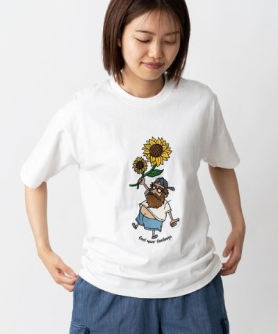 画像2: GYMMASTER/FEEL YOUR FEELING EMBROIDERY T  BLACK