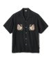 画像1: FTC/PHEASANT RAYON SHIRT  BLACK (1)