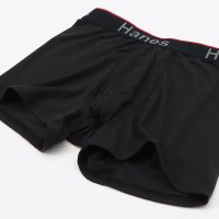 HANES/SHORT BOXER BRIEF  BLACK