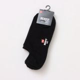 HANES/BEFFY GHOST SOX 2p  BLACK