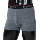 HANES/SHORT BOXER BRIEF  S.GRAY