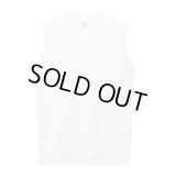 HANES/V NECK  SLEEVE LESS SHIRTS  WHITE