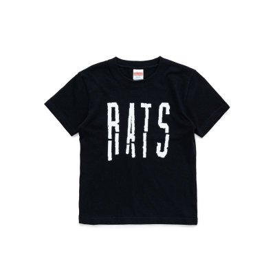 画像1: RATS/BLOKEN LOGO KID's T  BLACK
