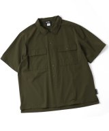 GYMMASTER/COMFY NYLON SHIRT  OLIVE 