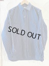 (再入荷)  HOUSTON/STRIPE VIYELLA SHIRT  NAVY