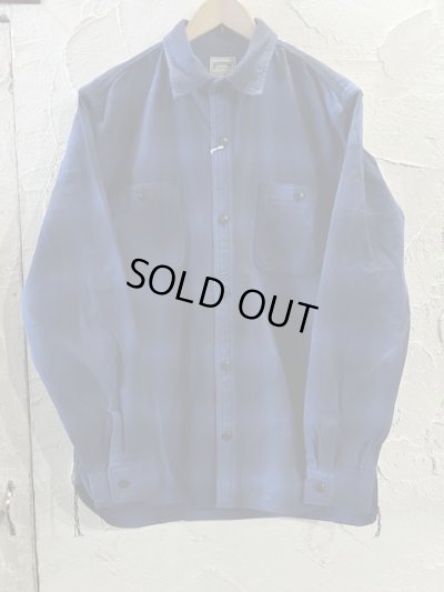 画像1: HOUSTON/OMBRE CHECK VIYELLA SHIRT  BLUE