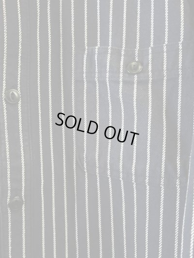 画像4: (再入荷)  HOUSTON/STRIPE VIYELLA SHIRT  NAVY