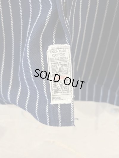 画像5: (再入荷)  HOUSTON/STRIPE VIYELLA SHIRT  NAVY