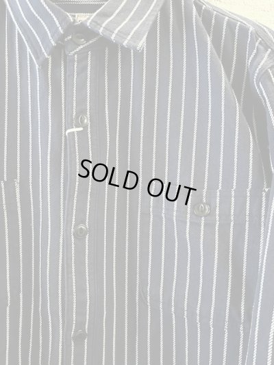 画像3: (再入荷)  HOUSTON/STRIPE VIYELLA SHIRT  NAVY