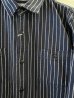 画像3: (再入荷)  HOUSTON/STRIPE VIYELLA SHIRT  NAVY