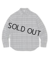 FTC/HEAVY PLAID NELL SHIRT  BLACK