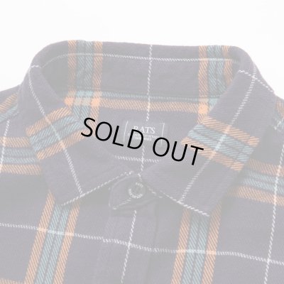 画像3: RATS/COTTON FLANNEL NAVY CHECK SHIRT  NAVY
