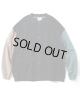 GYMMASTER/BLOCK INLAY BUTTON CARDI  CRAZY