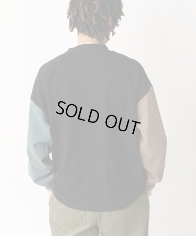 画像3: GYMMASTER/BLOCK INLAY BUTTON CARDI  CRAZY
