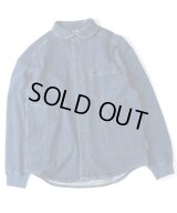 GYMMASTER/STRETCH DENIM SHIRTS JKT  D.BLUE