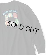 (再入荷)  GYMMASTER/STUCK ON YOU EMBROIDERY LS T  BLACK
