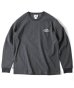 画像2: (再入荷)  GYMMASTER/STUCK ON YOU EMBROIDERY LS T  BLACK (2)