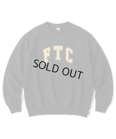 画像1: FTC/CRACKED LOGO CREW NECK  BLACK