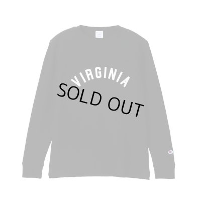 画像1: CHAMPION/LONG SLEEVE T WAFFLE  BLACK