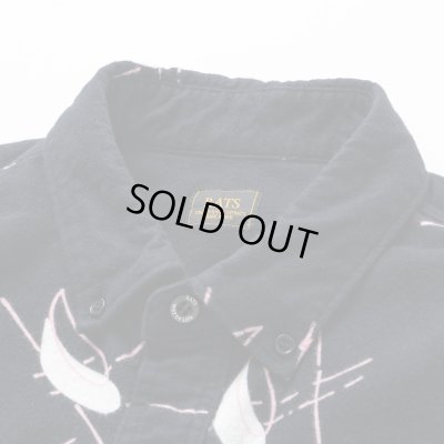 画像3: RATS/ATOMIC PRINT FLANNEL B.D SHIRT  BLACK