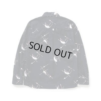 画像2: RATS/ATOMIC PRINT FLANNEL B.D SHIRT  BLACK