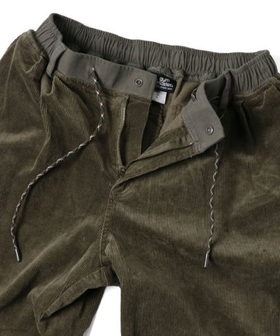 画像4: (再入荷) GYMMASTER/STRETCH CORDUROY TUCK PANT  BLACK
