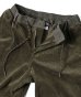 画像4: (再入荷) GYMMASTER/STRETCH CORDUROY TUCK PANT  BLACK (4)