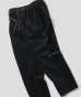 画像1: (再入荷) GYMMASTER/STRETCH CORDUROY TUCK PANT  BLACK (1)