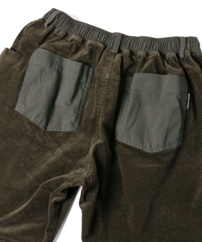 画像5: (再入荷) GYMMASTER/STRETCH CORDUROY TUCK PANT  BLACK