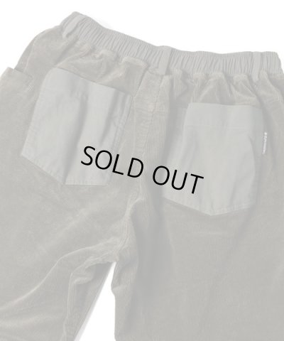 画像5: (再入荷) GYMMASTER/STRETCH CORDUROY TUCK PANT  BLACK