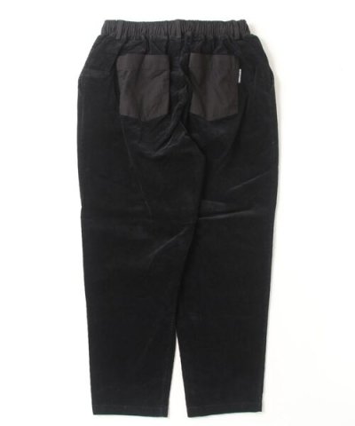 画像2: (再入荷) GYMMASTER/STRETCH CORDUROY TUCK PANT  BLACK